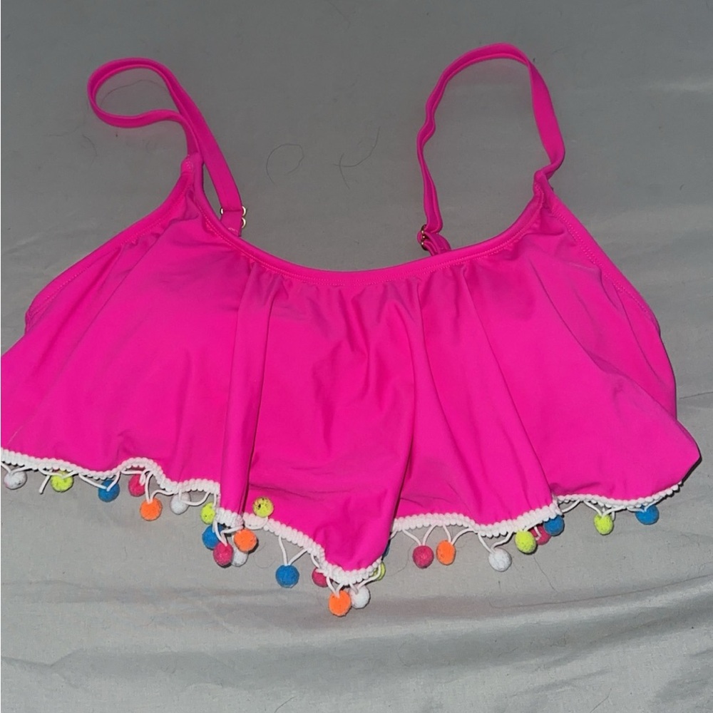 Pink swim top